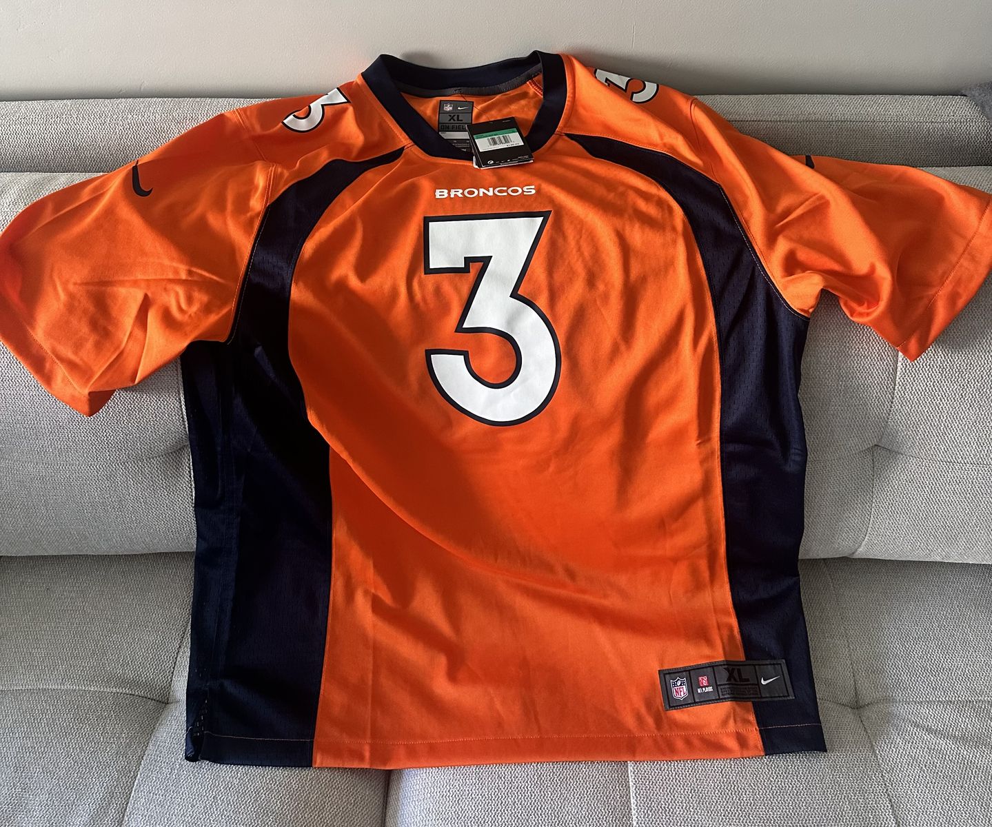 Russell Wilson #3 Denver Broncos Nike On-Field Jersey XL – New With Tags