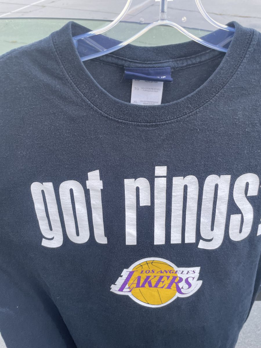Exclusive NBA Los Angeles Lakers "Got Rings? We Do!" T-Shirt - XL, 100% Cotton