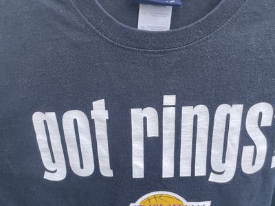 Exclusive NBA Los Angeles Lakers "Got Rings? We Do!" T-Shirt - XL, 100% Cotton