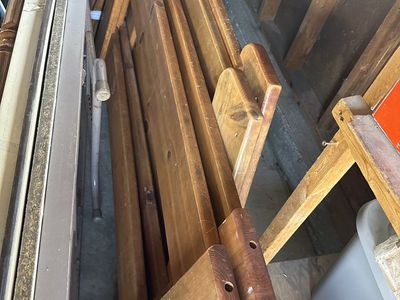 SOLID WOOD BUNK BED (TWIN N FULL)