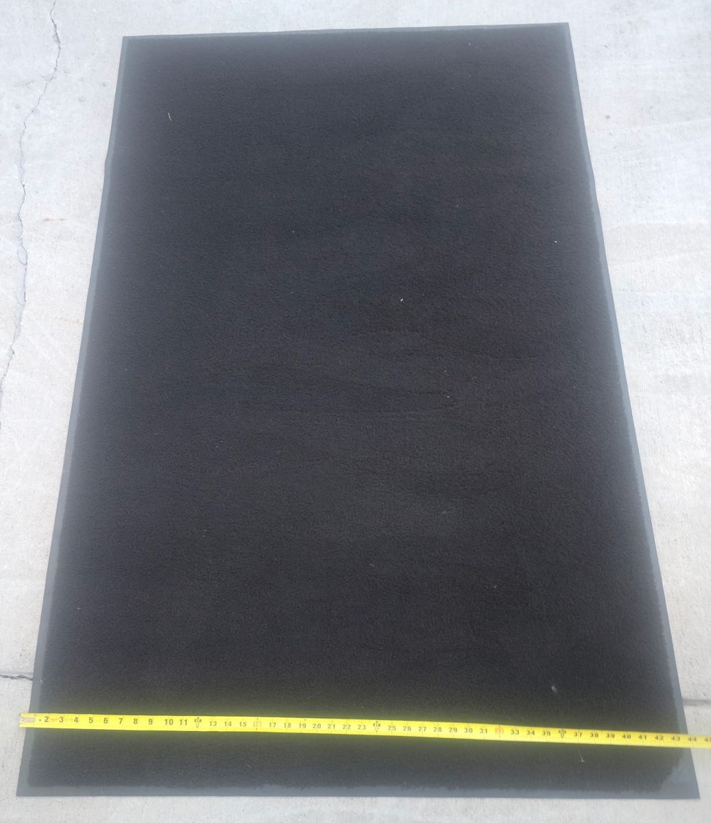 4-Pack Industrial Entryway Mats – Non-Slip Rubber Backed (Black)