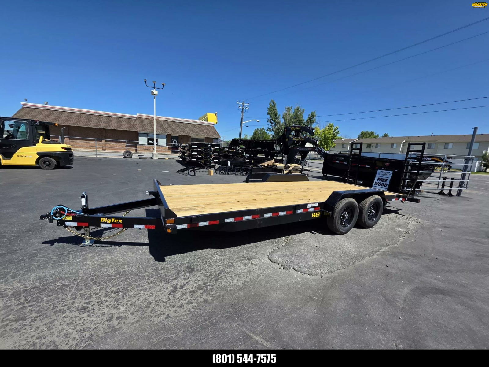 2026 Big Tex Trailers 7X22 Equipment/Car Hauler 14K Flatbed Trailer
