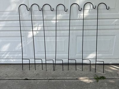 7 Garden Shepherd Hooks, 33 Inches Long, $22.00