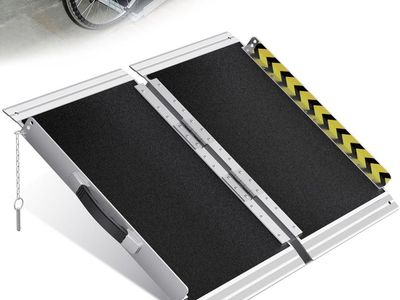 VNN Portable Ramp 2FT, Non-Slip Aluminum Ramps