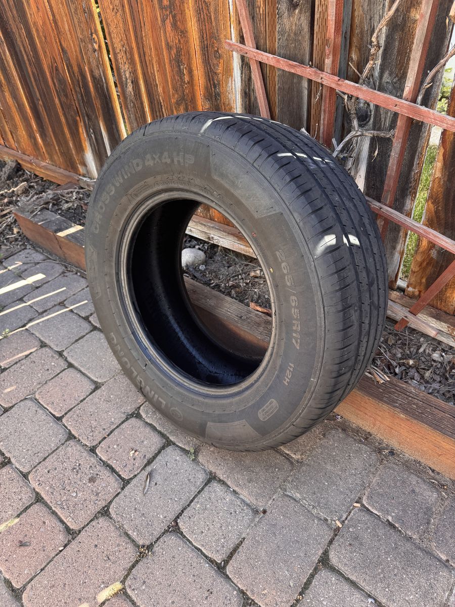 Used Tires- Linglong Crosswind 4x4 HP 265 65R17  5/32" tread remaining