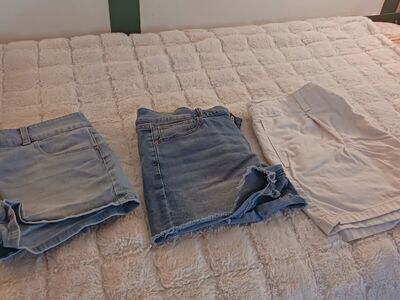 Jean shorts 3 pair sz14
