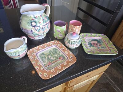 Decorative Drink Set for 2 - Michal Sparks, Hand Painted