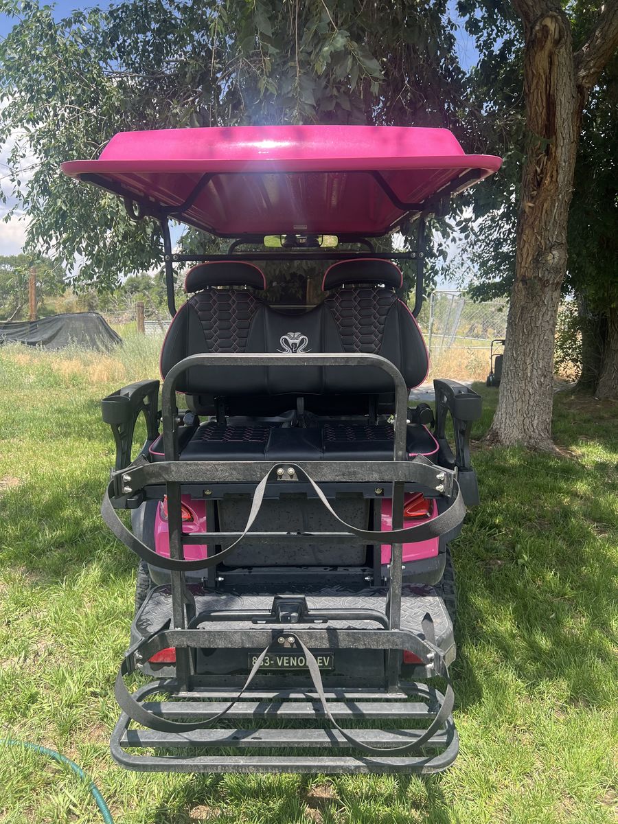 Pink Golf Cart