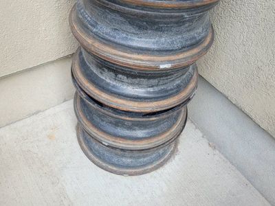 chevy 5 lug Black Steel Rims - Set of 4 (15 inch)