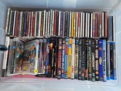 Assorted Lot of Media: CDs, DVDs, and Video Games (PS3, PS4)