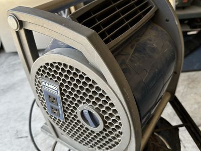 Lasko Max Performance Pivoting Utility Blower Fan with Accessory Outlets