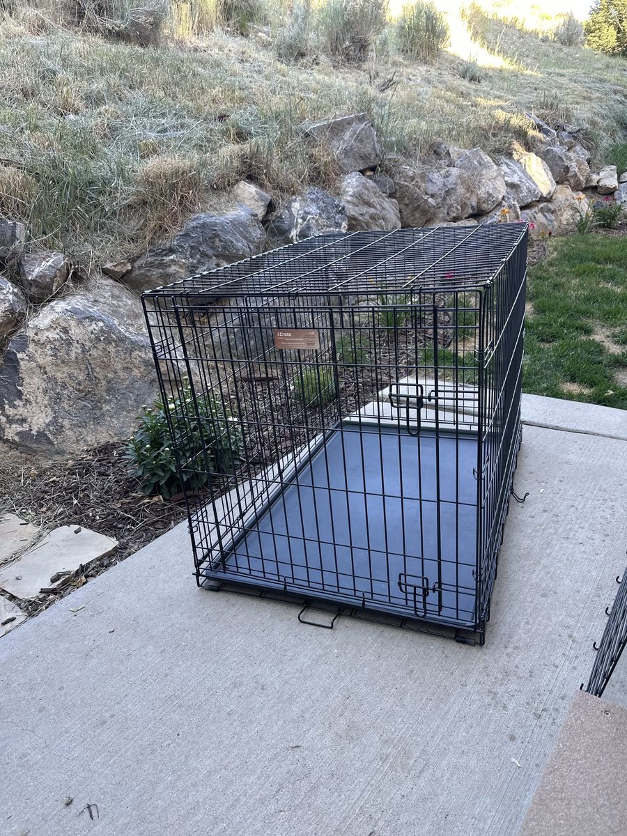 iCrate Pet Crate by MidWest Homes for Pets - Black, 42" L - Dog Crate