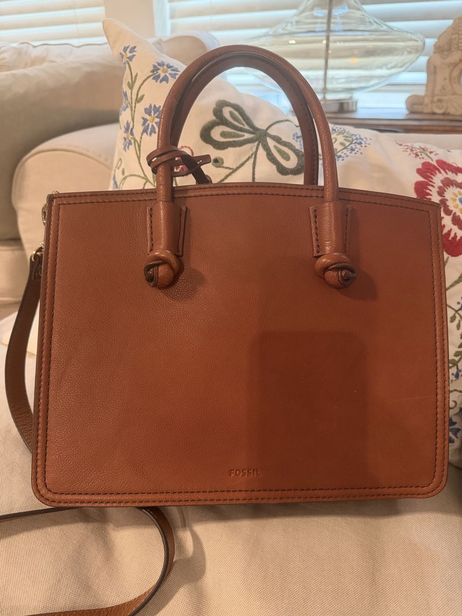 Fossil leather bag purse 