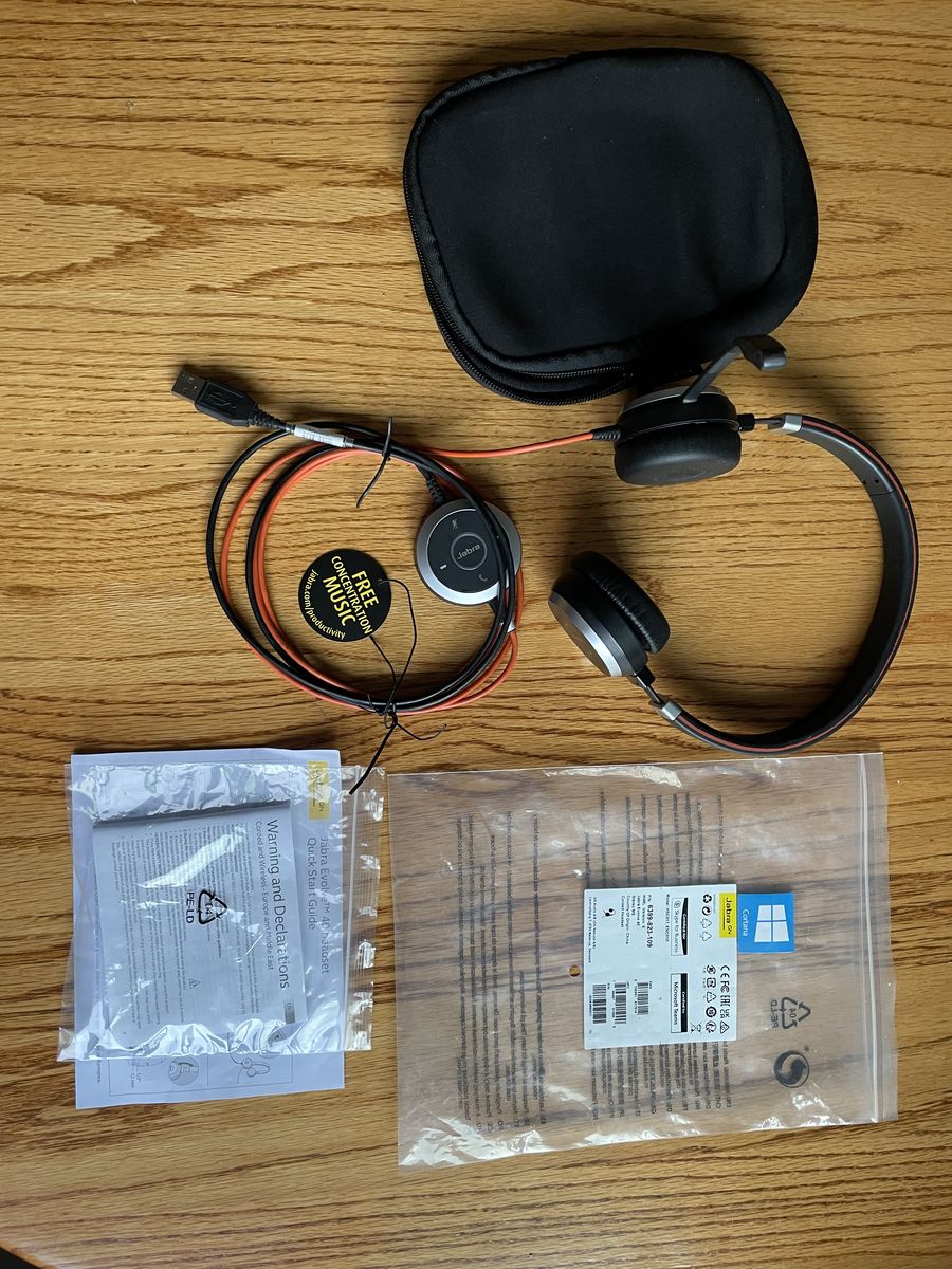 Jabra Evolve 40 Headset Headphone Microphone