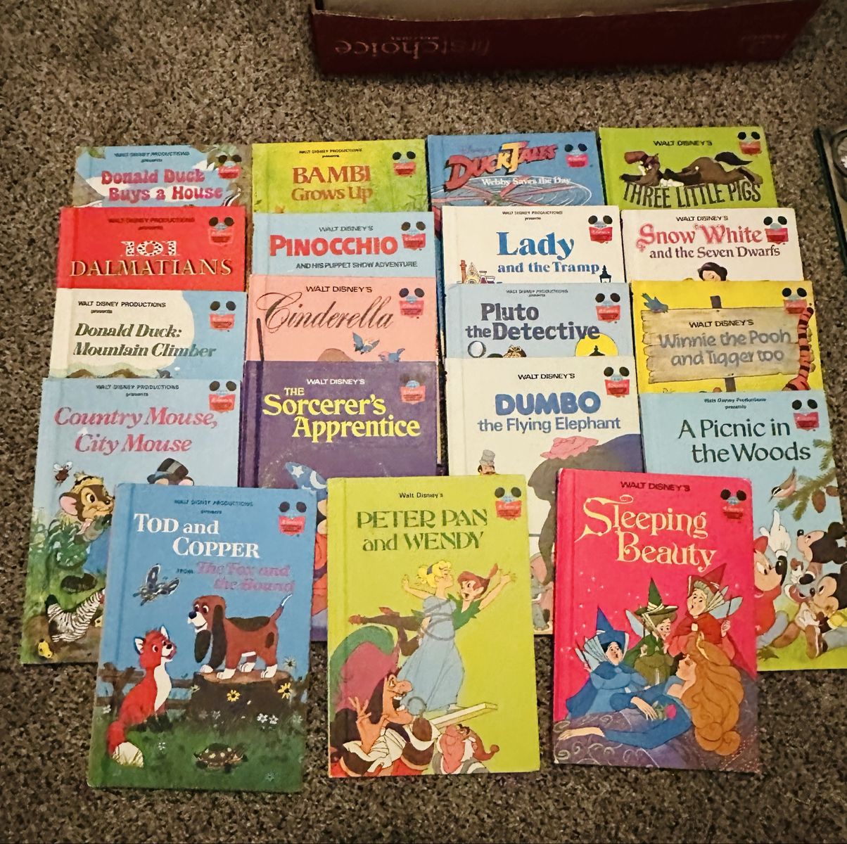 Vintage Disney's Wonderful World of Reading Hardcover Book Lot - 19 Classics!
