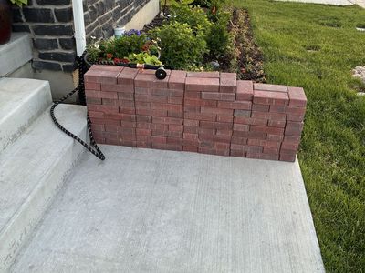 Red brick pavers