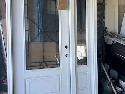 Exterior door with side light Pella