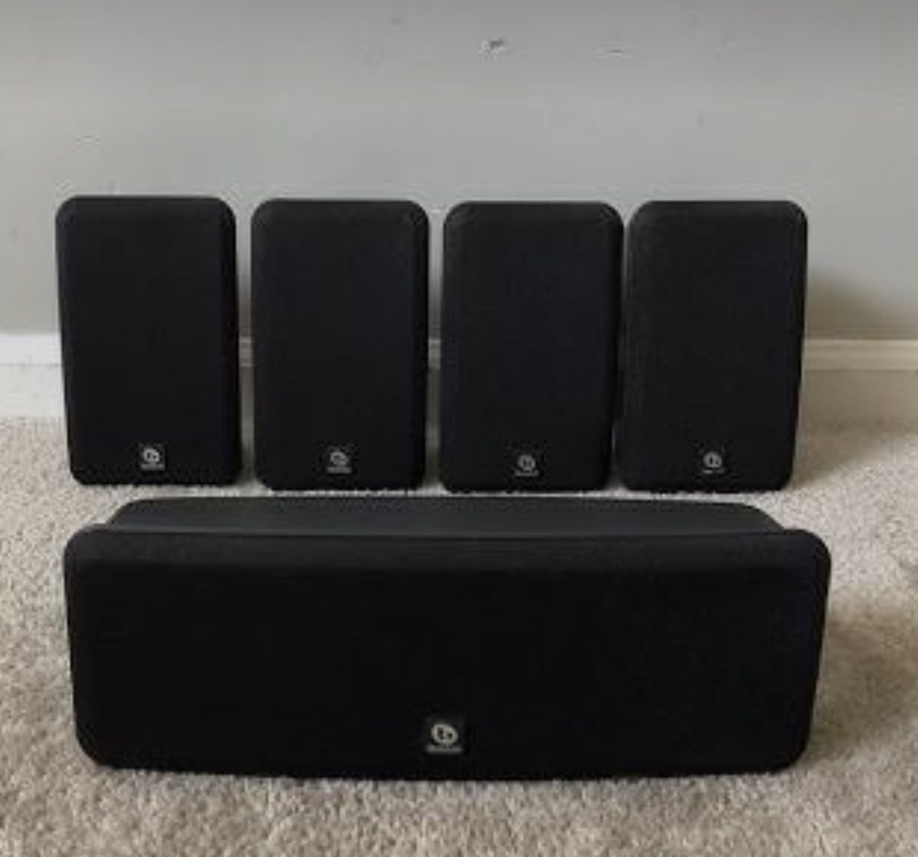 Boston Acoustics MCS 95 5.1 Home Theater Speaker System with Subwoofer, Black