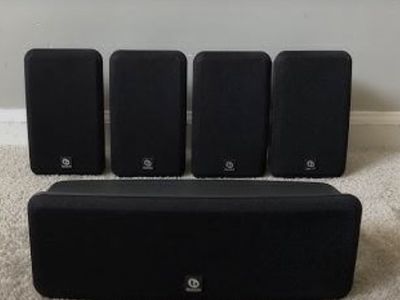 Boston Acoustics MCS 95 5.1 Home Theater Speaker System with Subwoofer, Black