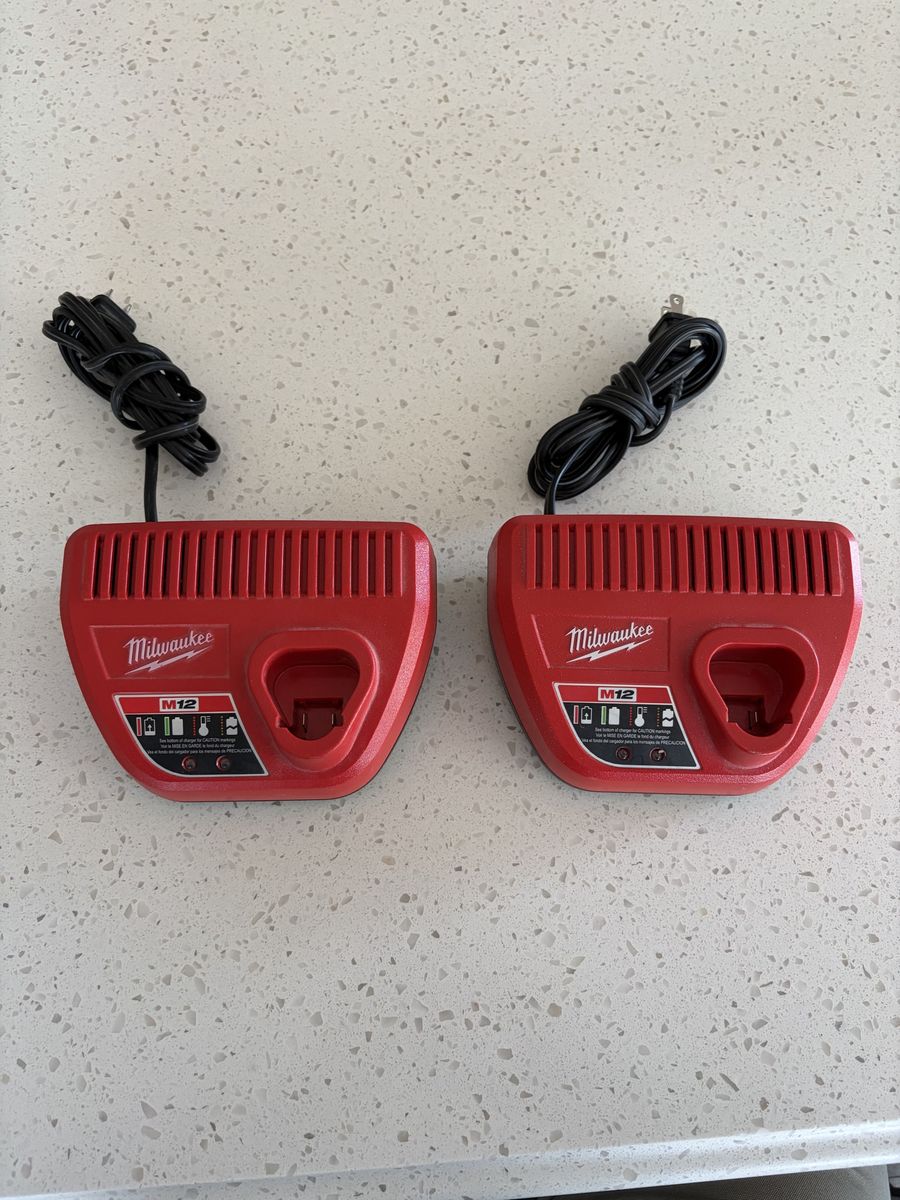 Milwaukee M12 Charger ($15) each $30 for both12V Lithium-Ion Battery Charging Station, Authentic OEM