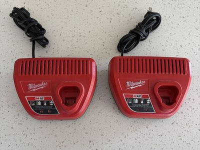 Milwaukee M12 Charger ($15) each $30 for both12V Lithium-Ion Battery Charging Station, Authentic OEM