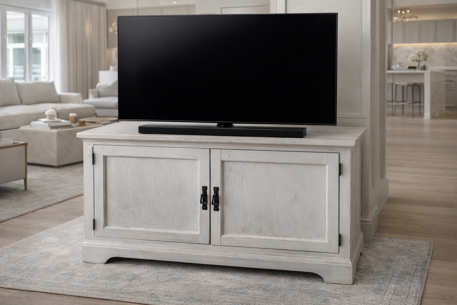 Solid Wood Entertainment Center TV Stand