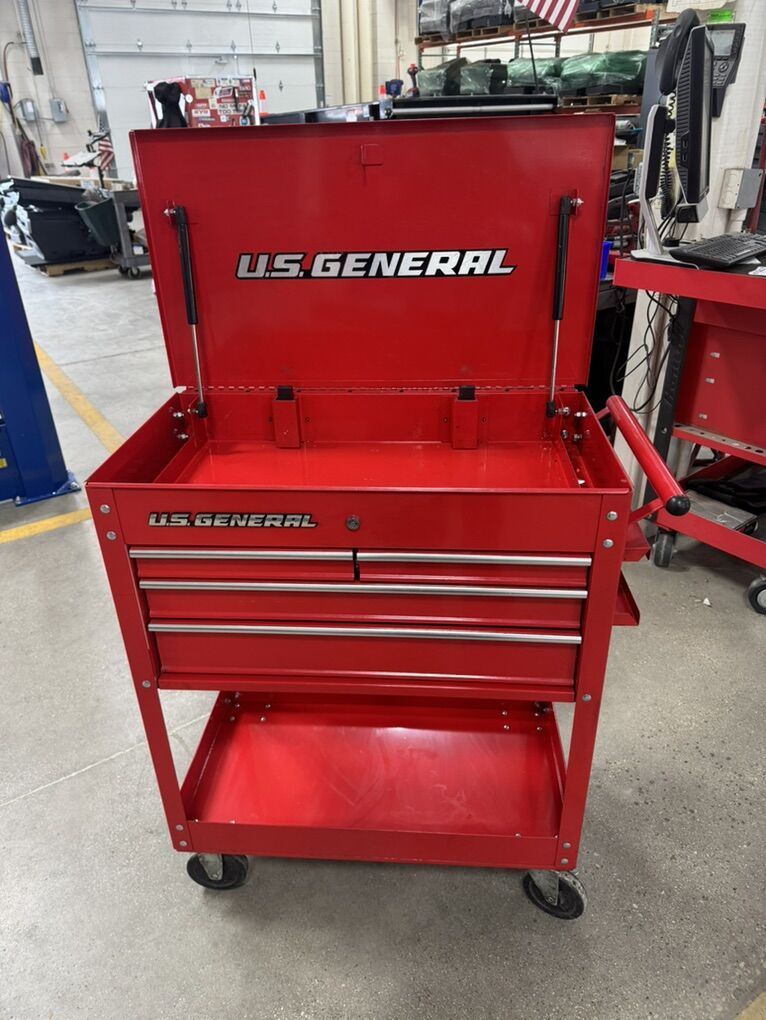 Us General 4 Drawer Tool Cart