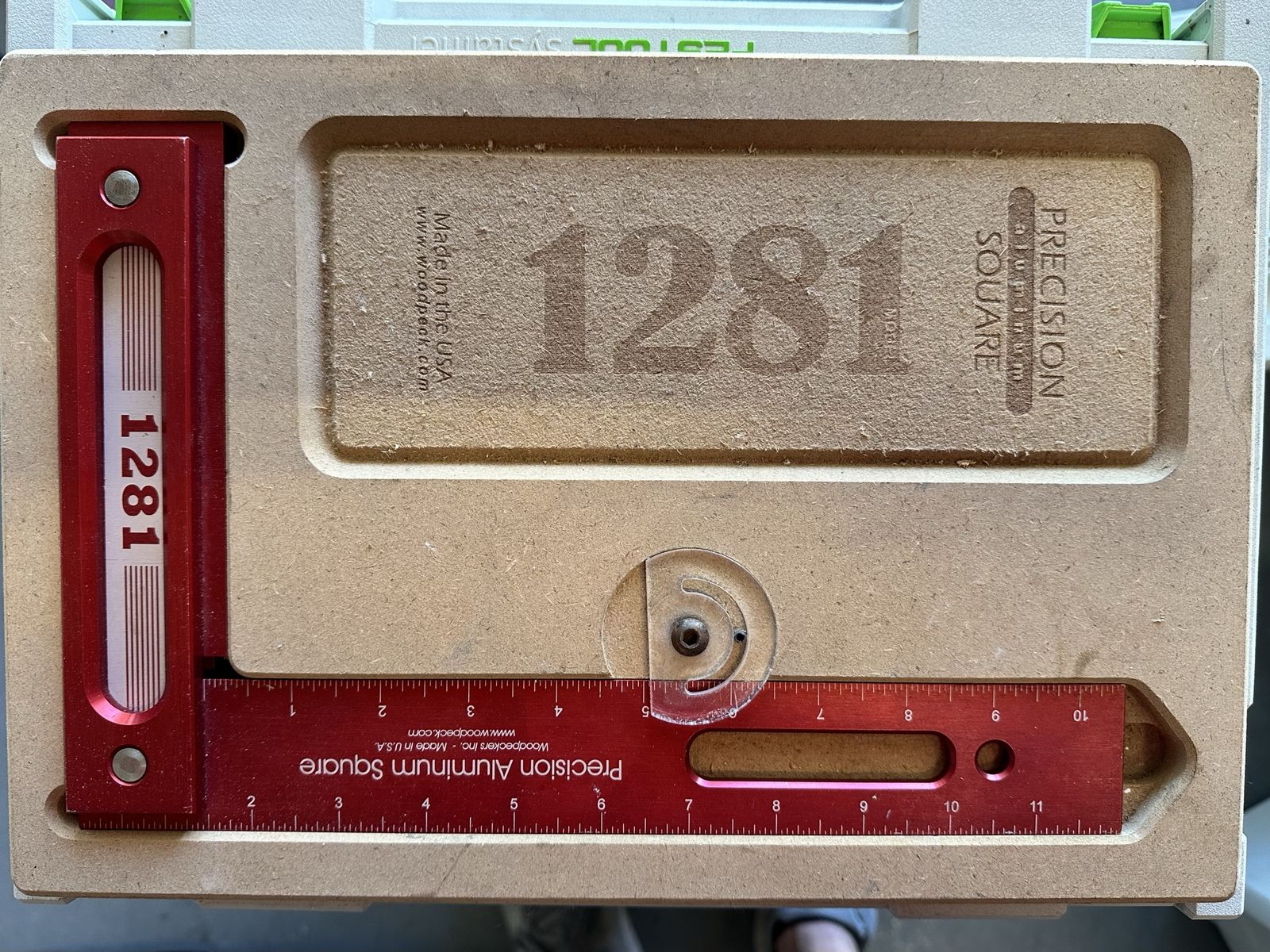 Woodpeckers Precision Aluminum Square (Model 1281) - Excellent Condition