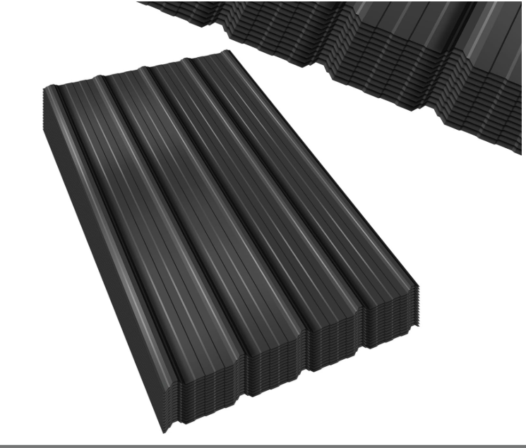 Extra-Wide Coverage Metal Roof Panels (62"x33") Corrugated Galvanized Steel with Screws