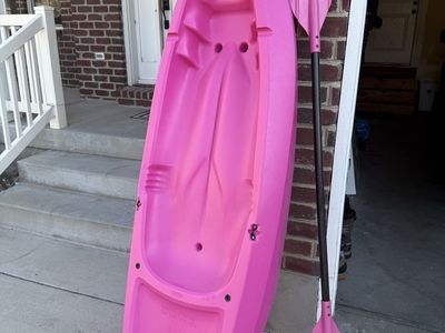 Lifetime Youth Kayak - Pink, with Paddle - Max 130 lbs Capacity