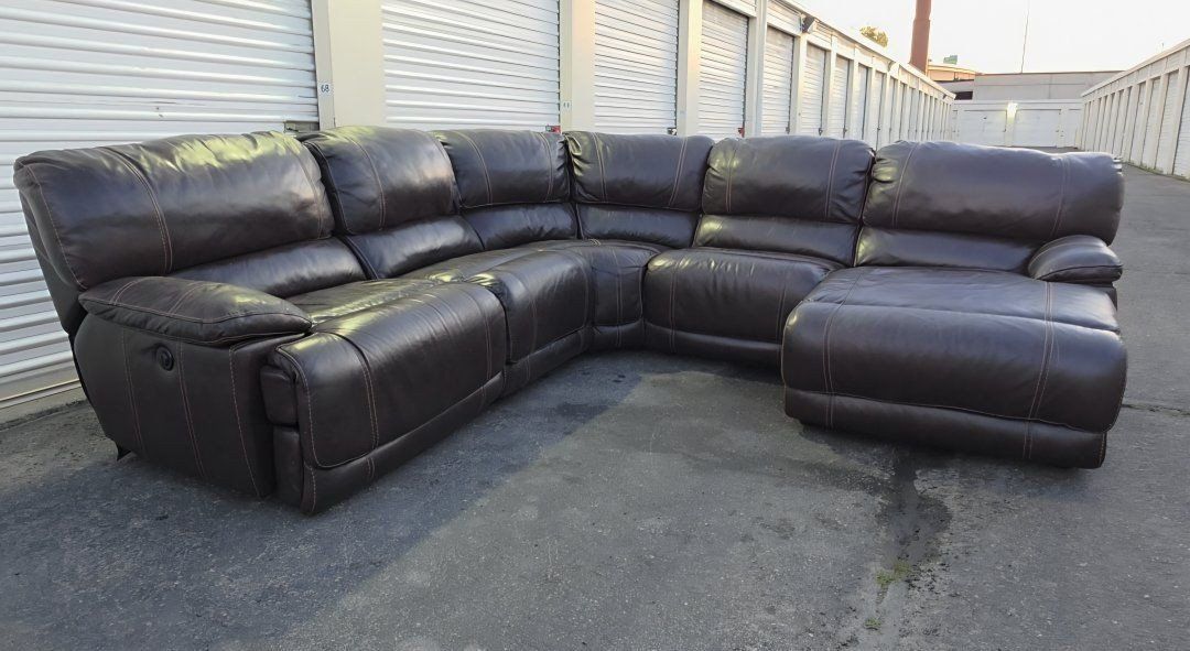 [FREE DELIVERY] Beautiful Real Leather Sectional