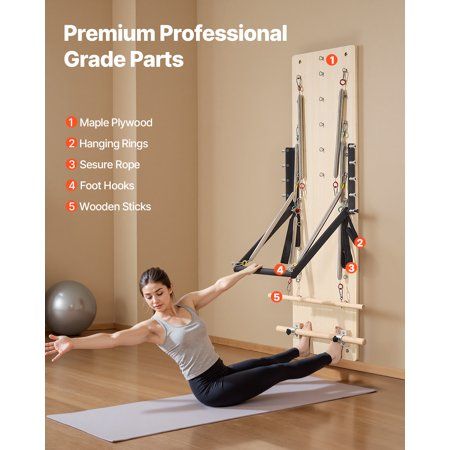 VEVOR Wall Mounted Pilates Reformer Machine