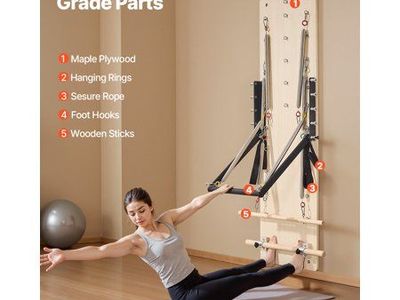 VEVOR Wall Mounted Pilates Reformer Machine