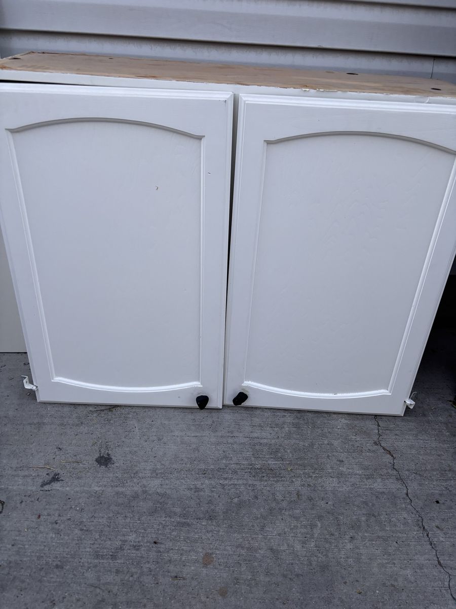 Upper Cabinet great for a garage/shop 2 shelves