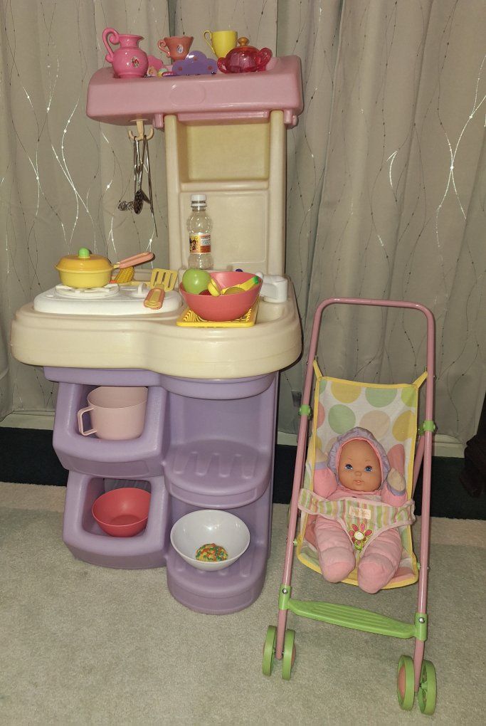 Vintage Compact Little Tikes Kitchen 
Accessories