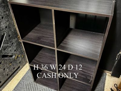 Cubby shelf cabinet.