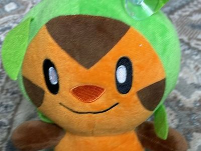 Nintendo Pokemon chespin plush toy 10”
