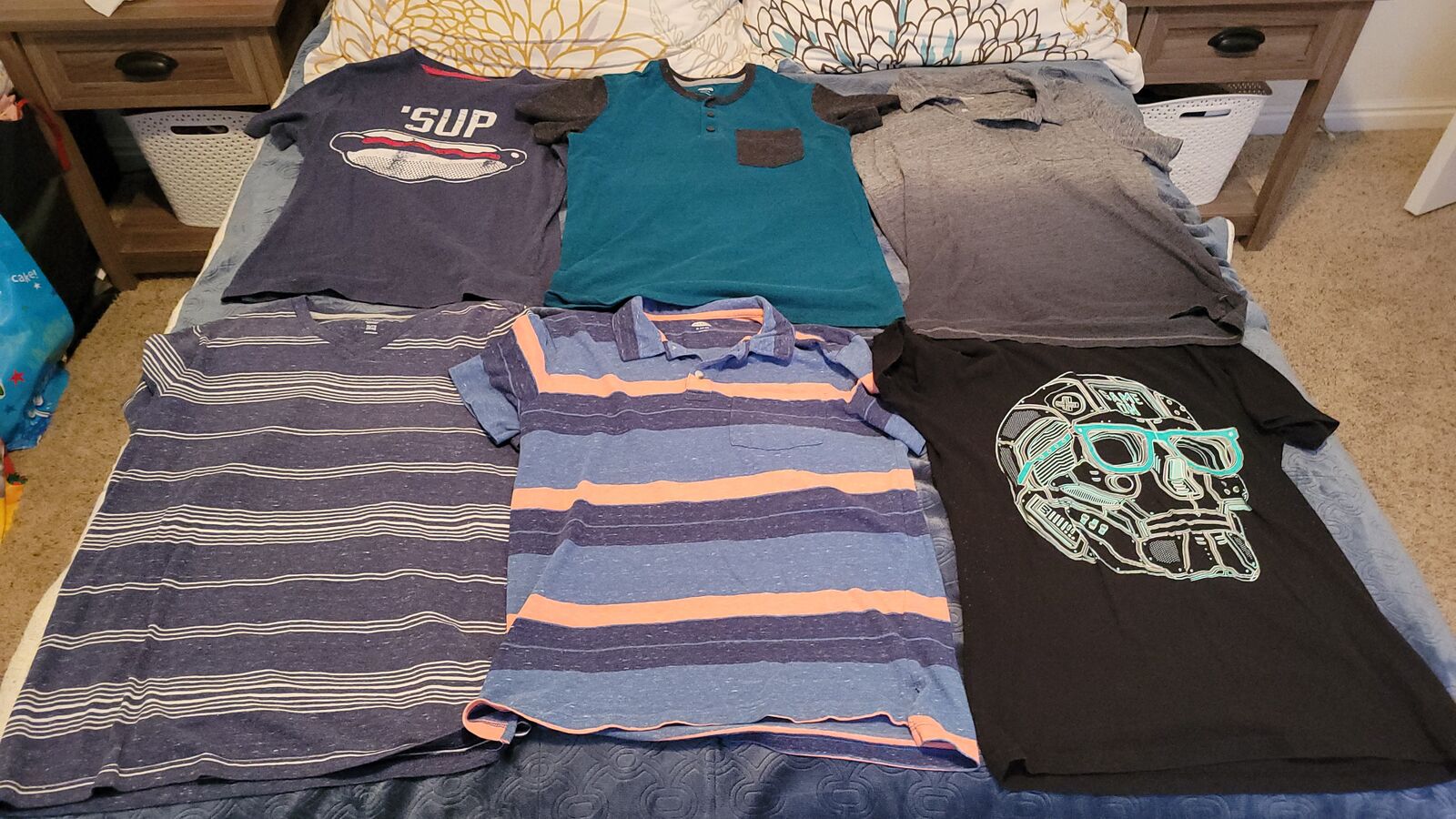 Boys Short Sleeve Tops Size 14-16 Lot