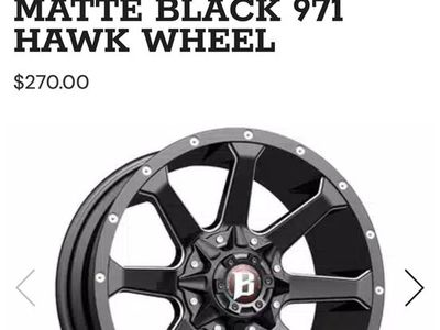 20x9 Ballistic Off Road 971 Hawk Wheels