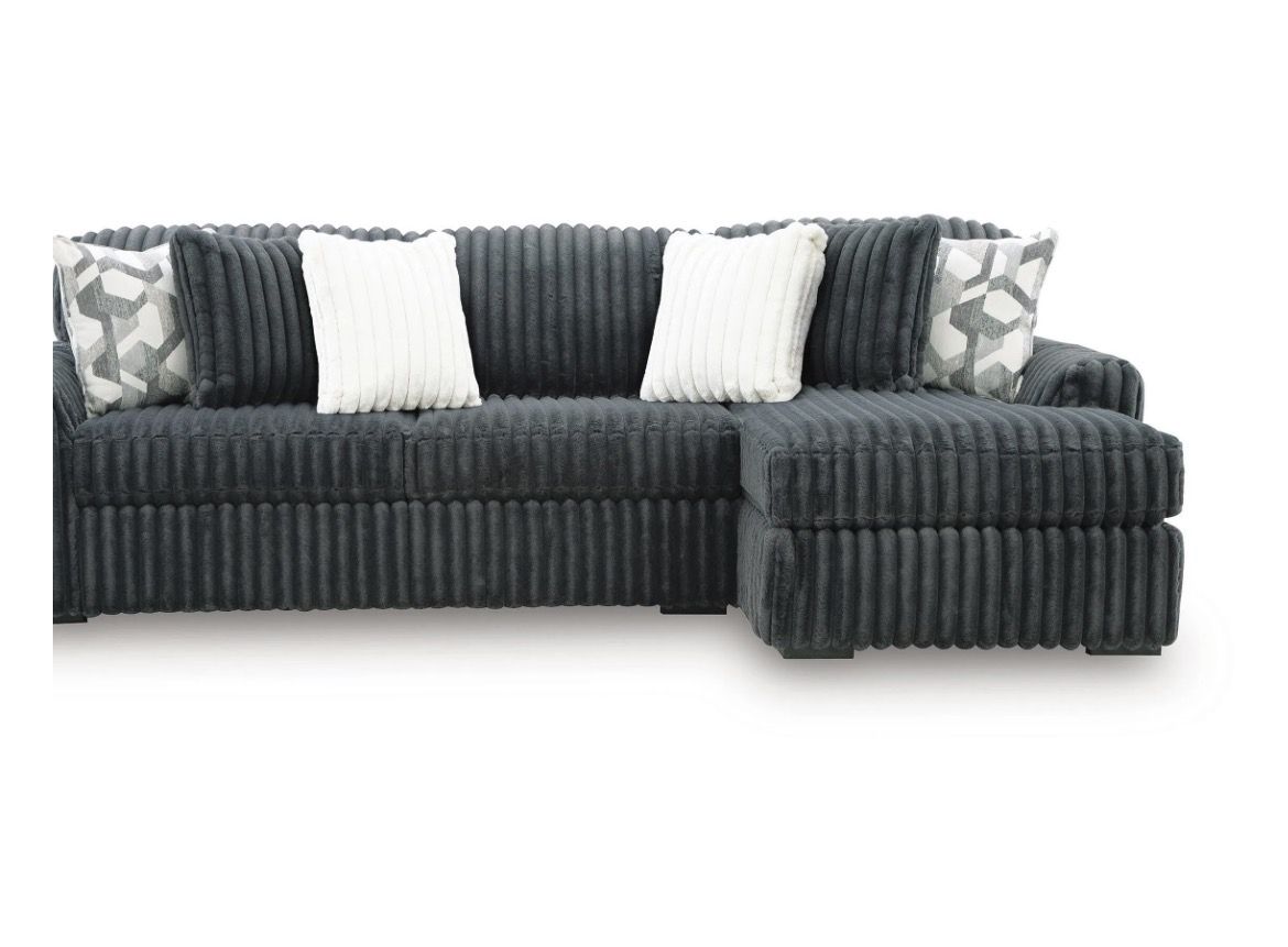 Like new black soft comfy couch