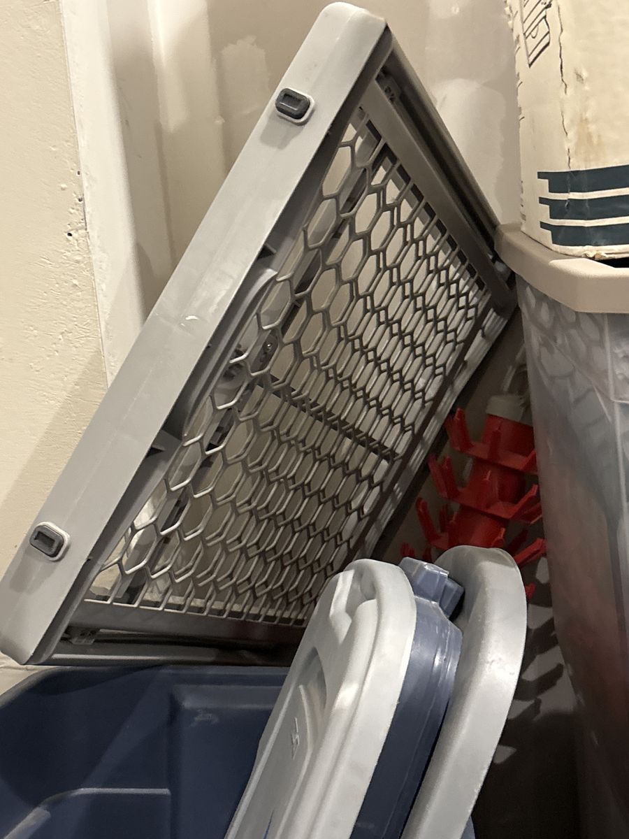 Gray Baby gate new