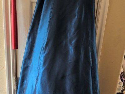 Faviana Blue Turquoise Strapless Formal Dress Size 3/4