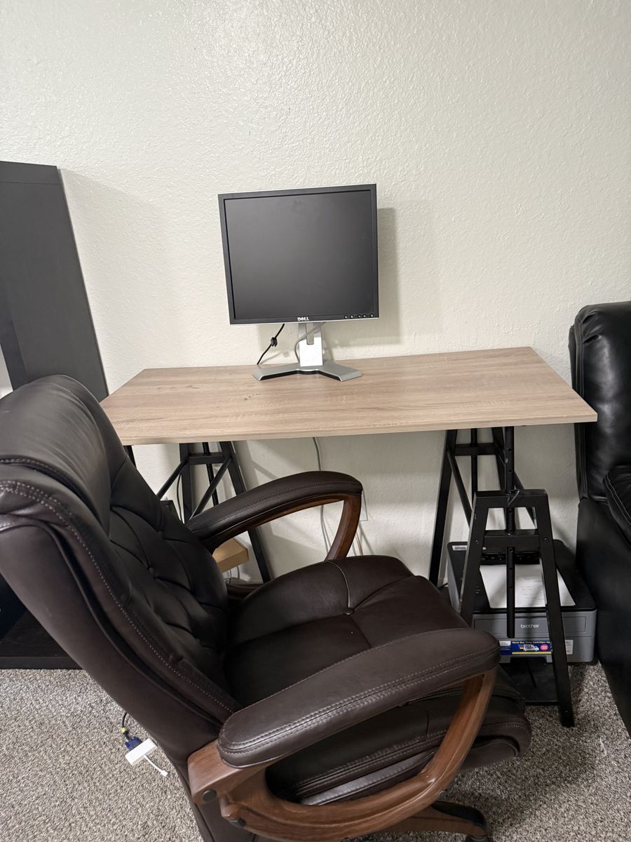 Adjustable Study Table, chair and book shelf