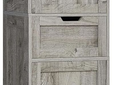 NEW 67" Tall Bathroom Cabinet with Adjustable Shelves & 1 Drawer, Storage Cabinet with 2 Doors, Narrow Tall Cabinet