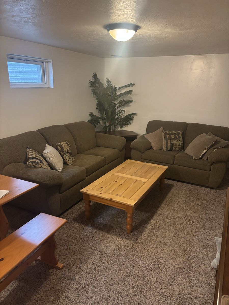 Couch and love seat