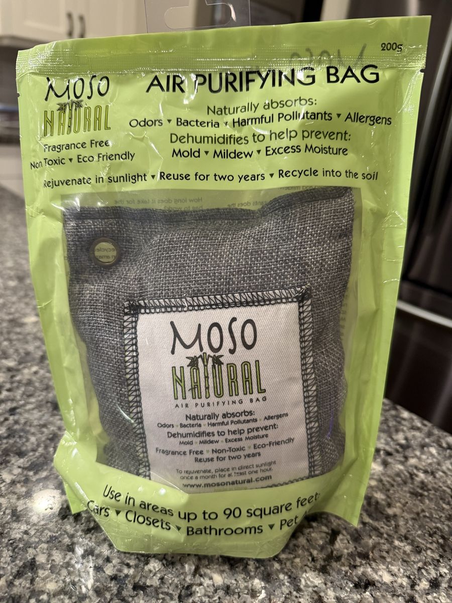Moso Natural Air Purifying Bag Charcoal Odor Absorber 200g