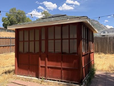 Wood gazebo