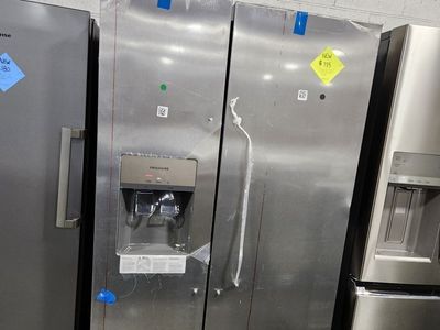 BEAUTIFUL BRAND NEW! FRIGIDAIRE STAINLESS STEEL SIDE BY SIDE FRIDGE