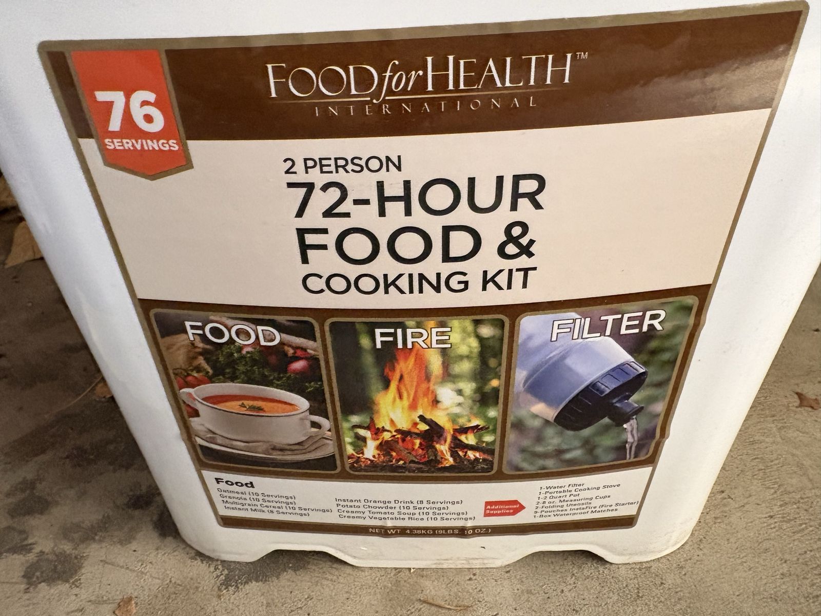 2 Person 72-Hour Food & Cooking Kit from Costco