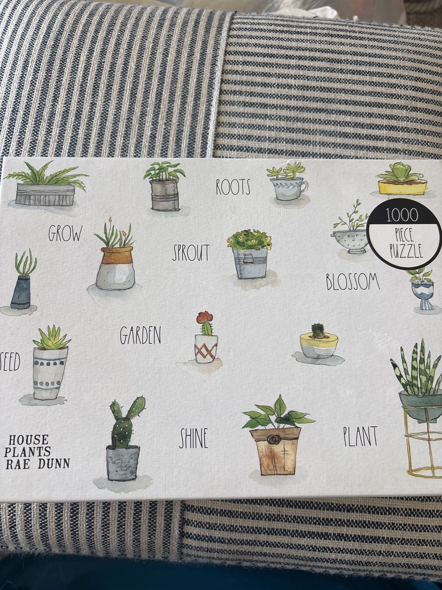 Rae Dunn house plants 1000 piece puzzle new